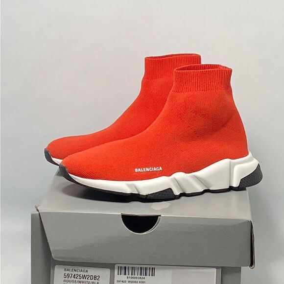 Balenciaga Kid's Speed LU Sock Sneakers size 13-1 - Picture 8 of 10